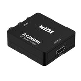 HOWEI HW-2105 Mini AV CVBS/L+R Audio to HDMI Converter Adapter, Support Scaler 1080P